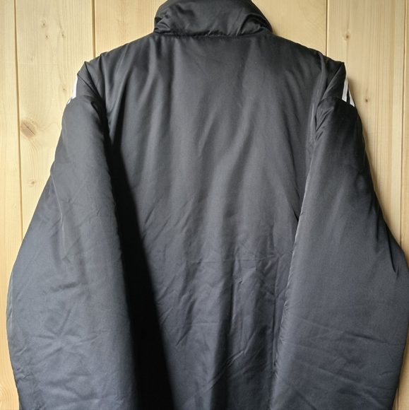 Adidas Coach Stadium Winter Coat Black Pufffer Jacket Mens XL - Picture 10 of 15